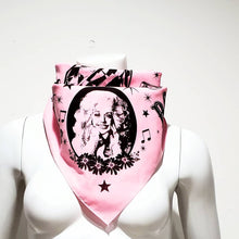Load image into Gallery viewer, Dolly Parton Pink Country Bandana Scarf