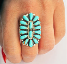 Load image into Gallery viewer, Kingsman Turquoise Handmade Sterling Silver Ring