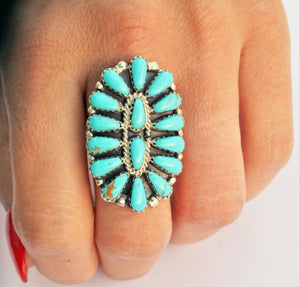 Kingsman Turquoise Handmade Sterling Silver Ring