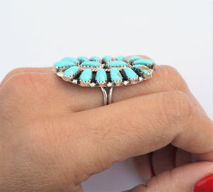 Kingsman Turquoise Handmade Sterling Silver Ring