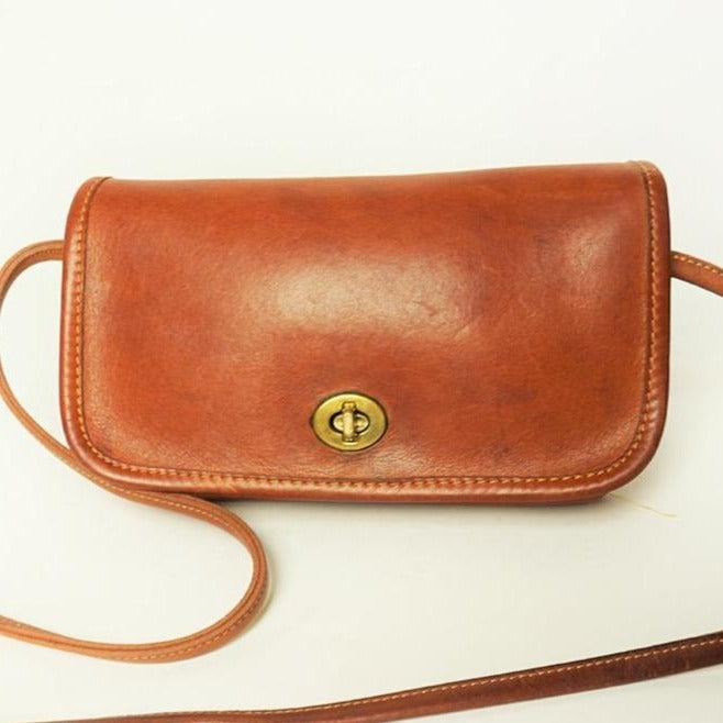 Vintage Classic Coach 9077 Brown Leather Tote Shoulder Bag  eBay