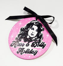 Load image into Gallery viewer, Dolly Parton Hand-Painted Leather Ornament