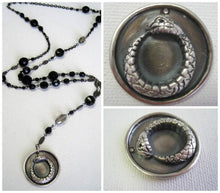 Load image into Gallery viewer, Ouroboros I Rosary Style Medallion Necklace